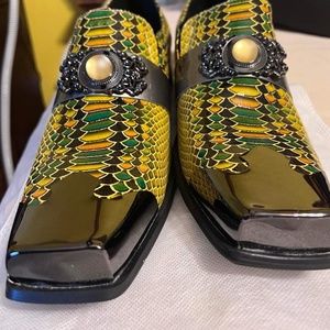 Mens Italian snake shoes